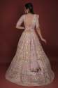 Blushed Pink Georgette Lehenga Choli thumb 4