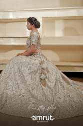 Classic Beige Raw Silk Lehenga