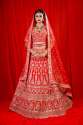 CRIMSON RED BRIDAL LEHENGA
