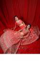 CRIMSON RED BRIDAL LEHENGA thumb 2