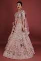 Dust Pink Raw Silk Lehenga Choli thumb 1
