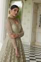 Fern Green Net Ethnic Gown thumb 3