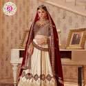 Ivory White And Ruby Red Bridal Lehenga Choli thumb 1