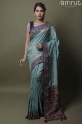 Light Blue Silk Saree