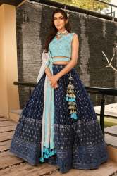 Magical Blue Georgette Lehenga Choli
