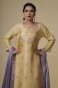 Mustard Yellow Silk Sharara Suit thumb 3