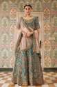 Ocean Green Raw Silk Lehenga Choli