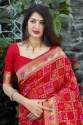 Outrageous Red Silk Saree thumb 1