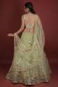 Parrot Green Net Lehenga Choli thumb 4