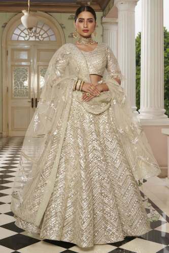 Pearl Silver Net Lehenga Choli at Rs.49995 1 in surat offer by Amrut