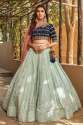 Perfect Pista Georgette Indowestern Lehenga