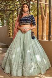 Perfect Pista Georgette Indowestern Lehenga