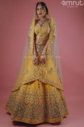 Perfect Yellow Silk Lehenga Choli
