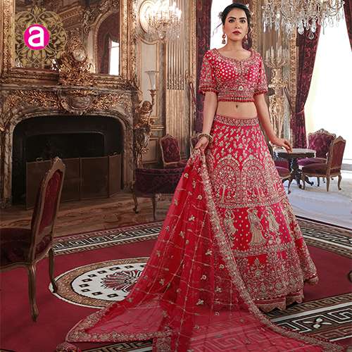 Precious Pink Raw Silk Lehenga Choli