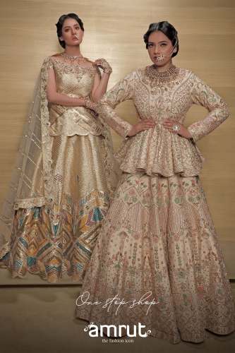 Precise Beige Raw Silk Lehenga Choli
