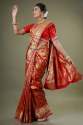 RICH RED HANDLOOM SAREE thumb 1