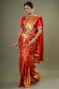 RICH RED HANDLOOM SAREE thumb 2