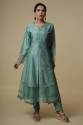 Sea Green Raw Silk Salwar Suit thumb 1
