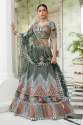 Seaweed Green Organza Lehenga Choli