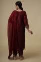 Tomato Red Silk Salwar Suit thumb 3