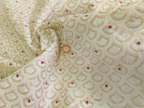 Mono Bengalori Embroidery Fabric  by Rajashwi Fashion Hub