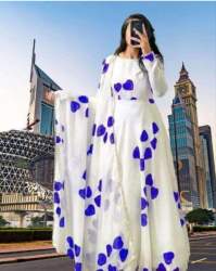 Georgette Heart digital  Print dress and Dupatta