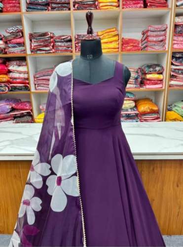 New Letest Rady To Wear Dark Wine Color dress With Digital Print Dupatta Set by VIJAYBHAI RAVJIBHAI HIRAPRA