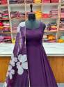 New Letest Rady To Wear Dark Wine Color dress With Digital Print Dupatta Set