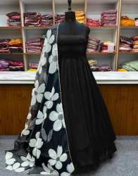 Women Floral Print Georgette reademade dress