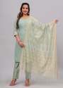 women-cotton-rayon-kurta-pant-dupatta-set