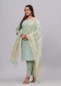 Women Cotton Rayon Kurta Pant Dupatta Set thumb 3