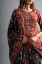 brown-cotton-printed-kurti-pant-dupatta-set