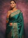 Enchanting Yet Breathable Organic Banarasi Sarees For Intimate And Big Fat Indian Weddings thumb 4