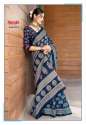 PURE Heavy Malai Cotton Ajarakh printed saree thumb 16
