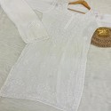 Chikankari Lucknowi kurties with Palazzo  thumb 8