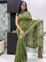 New arrival Best Quality Linen Saree thumb 2
