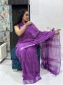 Premium And Luxurious Quality Linen Saree thumb 2