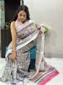 Premium And Luxurious Quality Linen Saree thumb 6