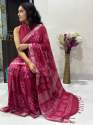 Premium And Luxurious Quality Linen Saree thumb 7