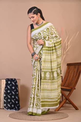 Premium Linen Saree With Linen Blouse