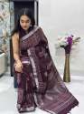 Premium Linen Saree With Linen Blouse thumb 3