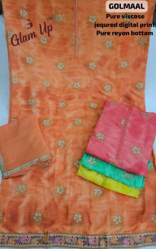 Beautiful Digital print Dress Material 