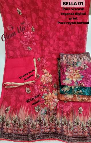 Women Wear Viscose Digital Print Dress Material