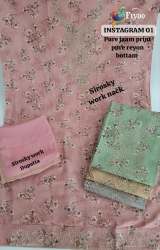 Office Wear Viscose Jaam Print Dress Material