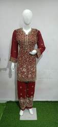 Beatiful embroidery ready to wear dress 
