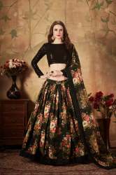 Best BlackOrganza lehenga Chol