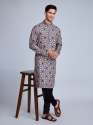 Latest Grey Rayon Mens Kurta