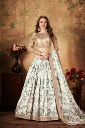 Latest Orange Organza lehenga Chol