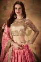New Organza Baby Pink Lehenga Choli thumb 4