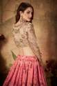 New Organza Baby Pink Lehenga Choli thumb 5